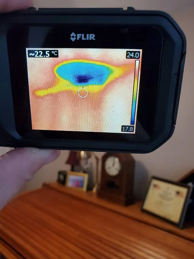 Thermal imaging inspection for water damage in Hiram
